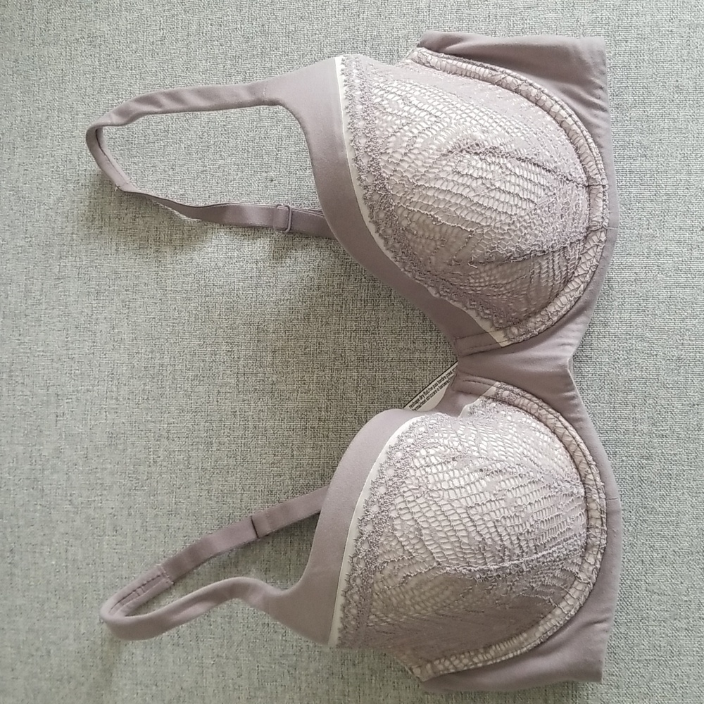 Body by Victoria lined demi bra 34D in lilac purple